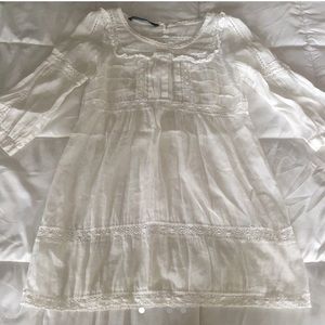 White boho Zara dress